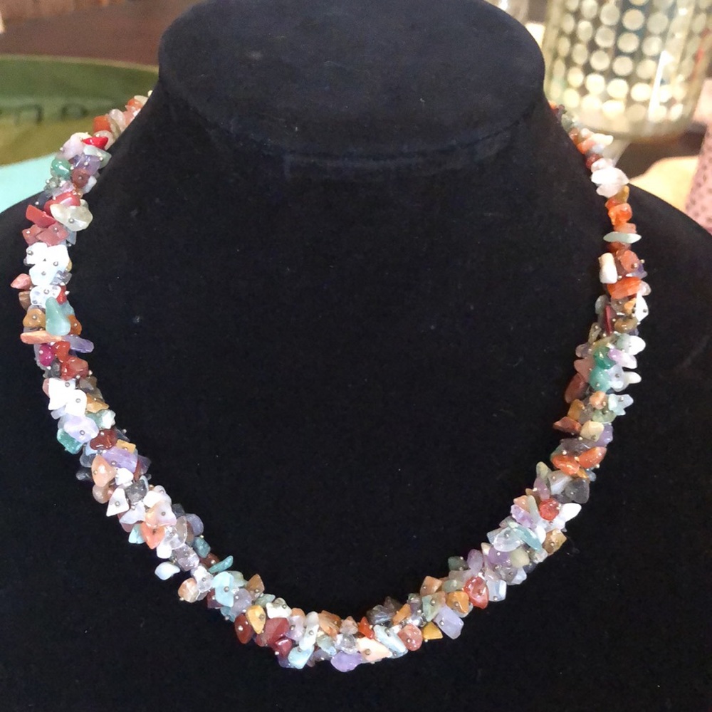 Multicolor Gemstone With Tiny Studs Embellishment… - image 1